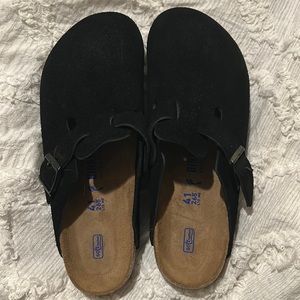 BRIKENSTOCK BOSTON BLACK SIZE 41 NARROW NWT